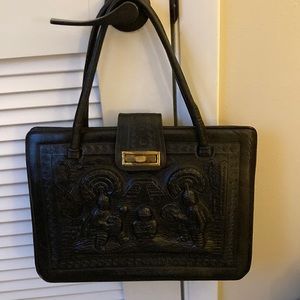 Vintage 1960’s tooled leather purse